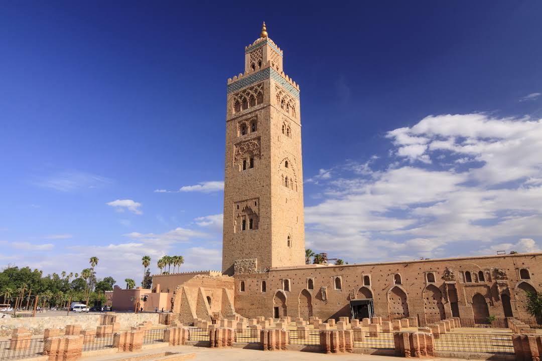 Koutoubia-Moschee und Minarett
